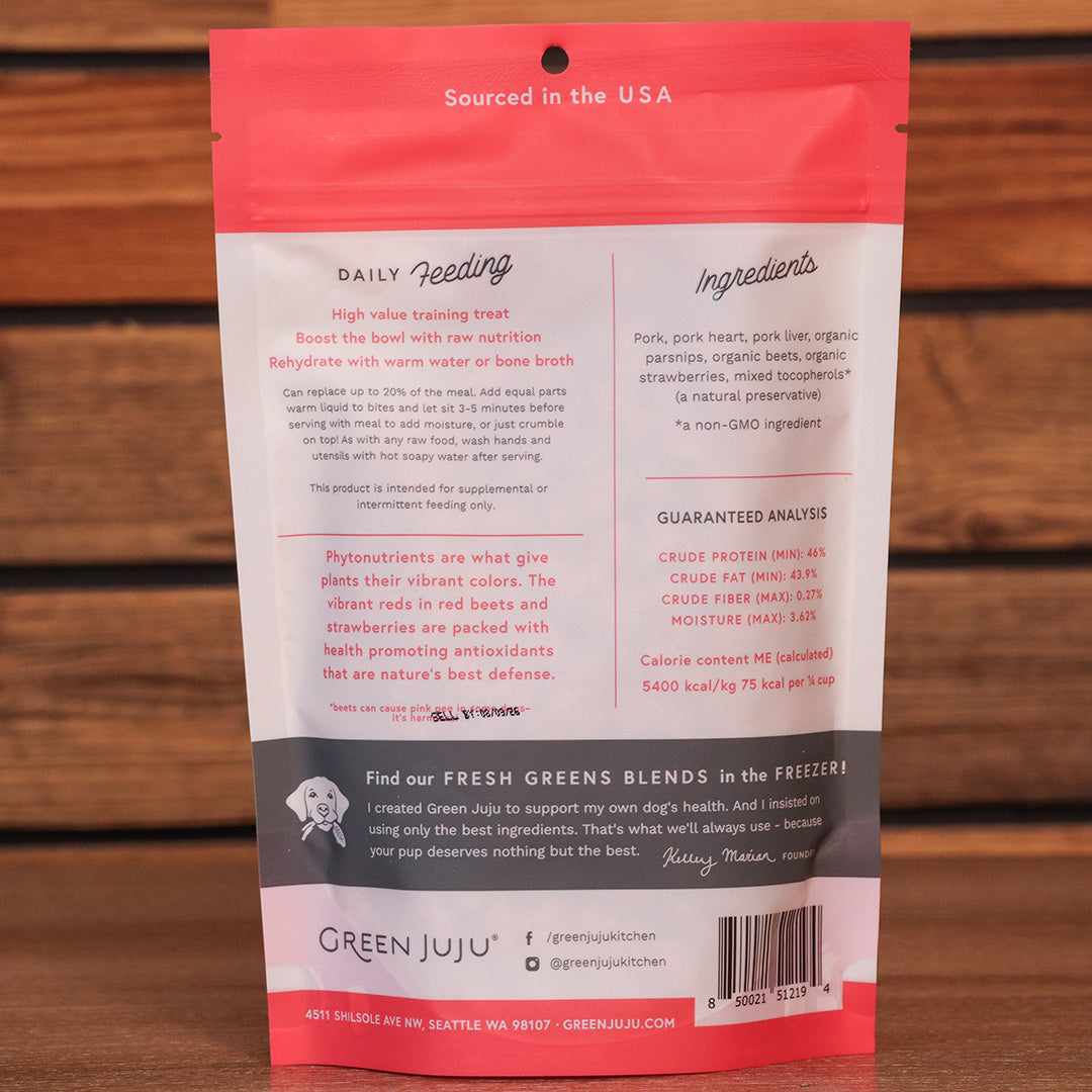Green Juju Pork Pink - Freeze Dried Bites