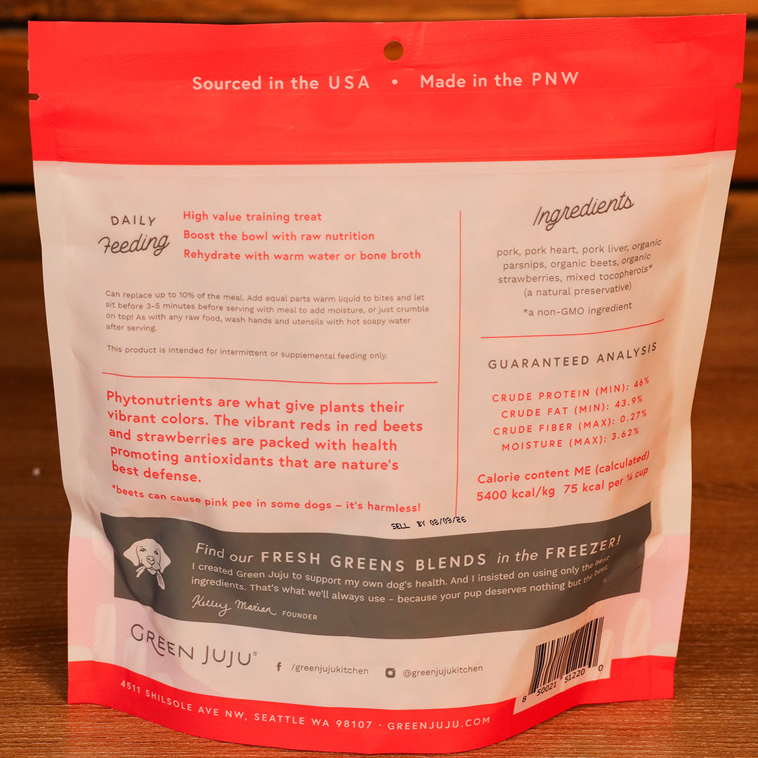 Green Juju Pork Pink - Freeze Dried Bites