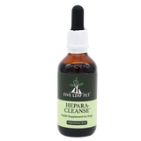 A brown glass dropper bottle labeled Five Leaf Botanicals | Canine Kidney Health Program, 2 Fluid Ounces / 60 mL, with a black dropper cap and green label, stands upright on a white background. This product is designed to provide gentle dog kidney support as part of a holistic approach to canine kidney health.