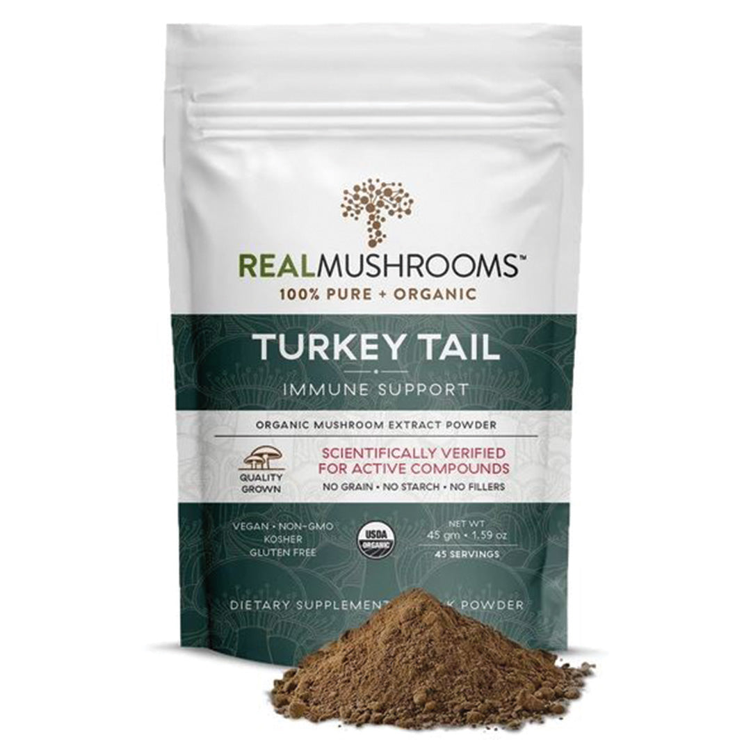 Real Mushrooms Organic Turkey Tail Extract Powder - 45g
