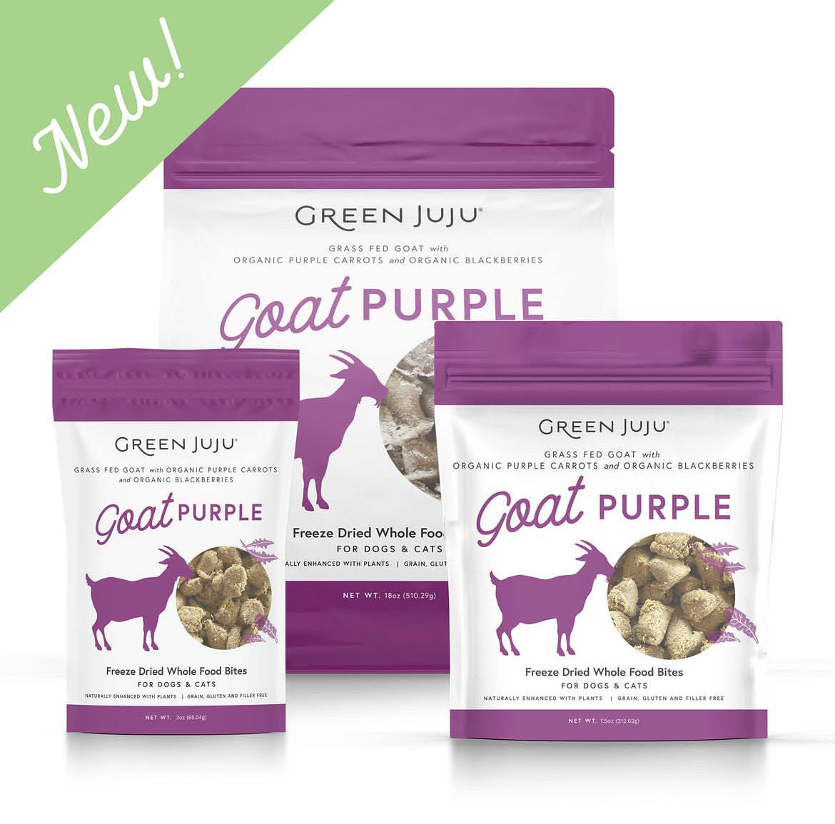 Green Juju | Goat Purple - Freeze Dried Bites