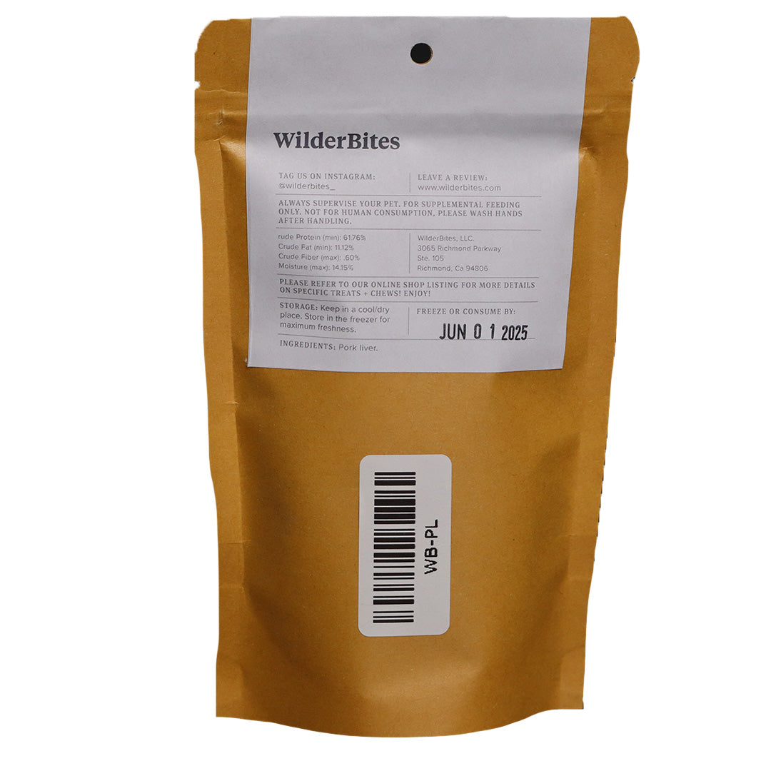 WilderBites Pork Liver Treats | 1.5oz