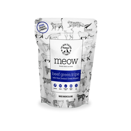 MEOW Beef Green Tripe with Green Lipped Mussel Treats