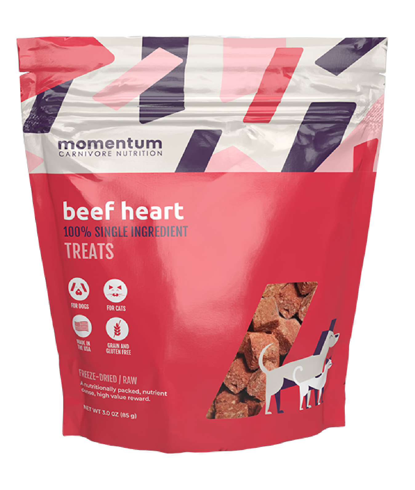 Momentum Beef Heart Treats - 3oz