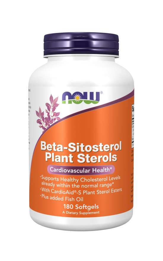NOW | Beta-Sitosterol Omega-3 Gels with Plant Sterol Esters 180 Softgels