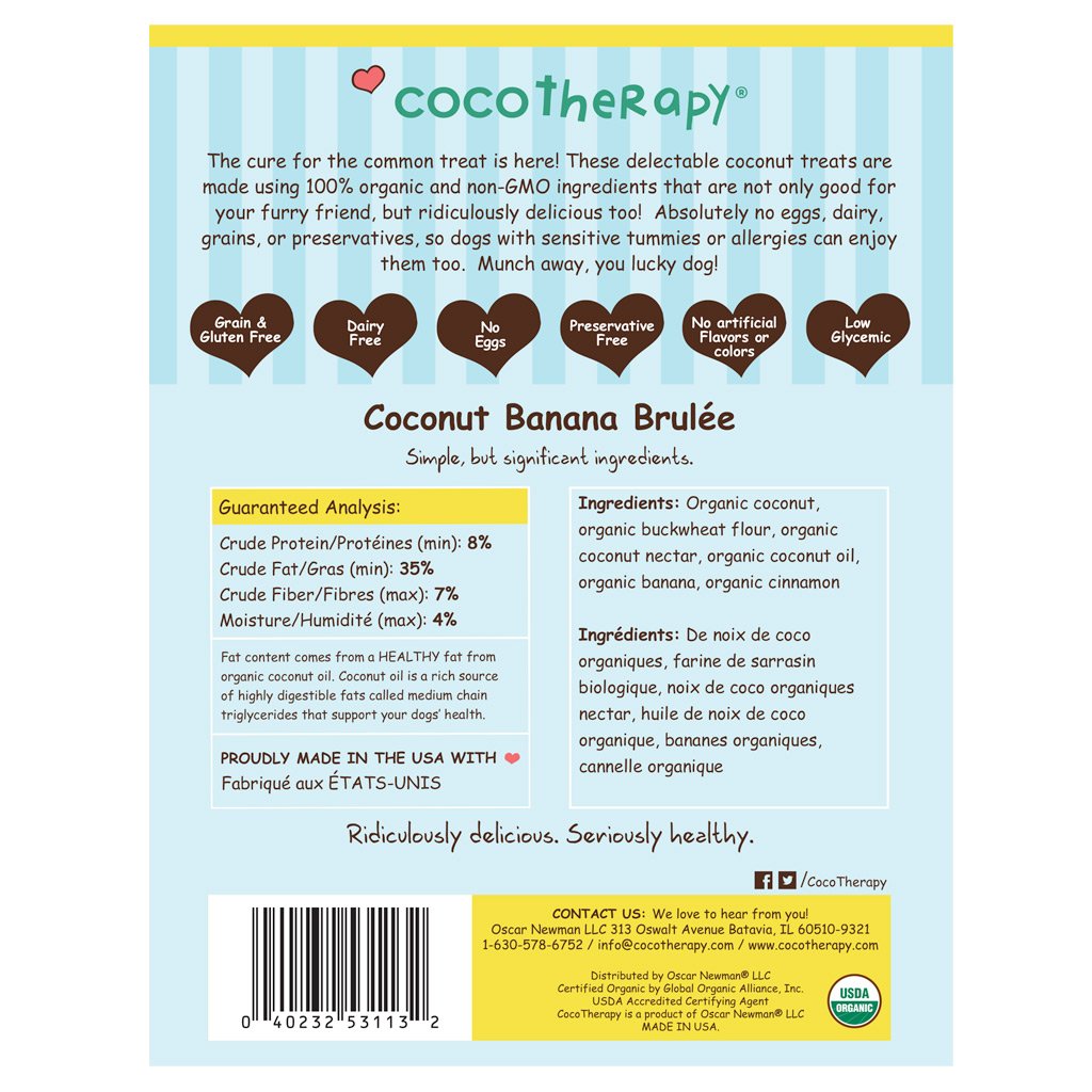 CocoTherapy Coconut Cookies Pure Hearts