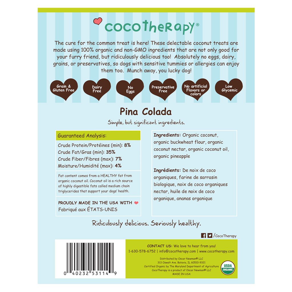 CocoTherapy Coconut Cookies Pure Hearts
