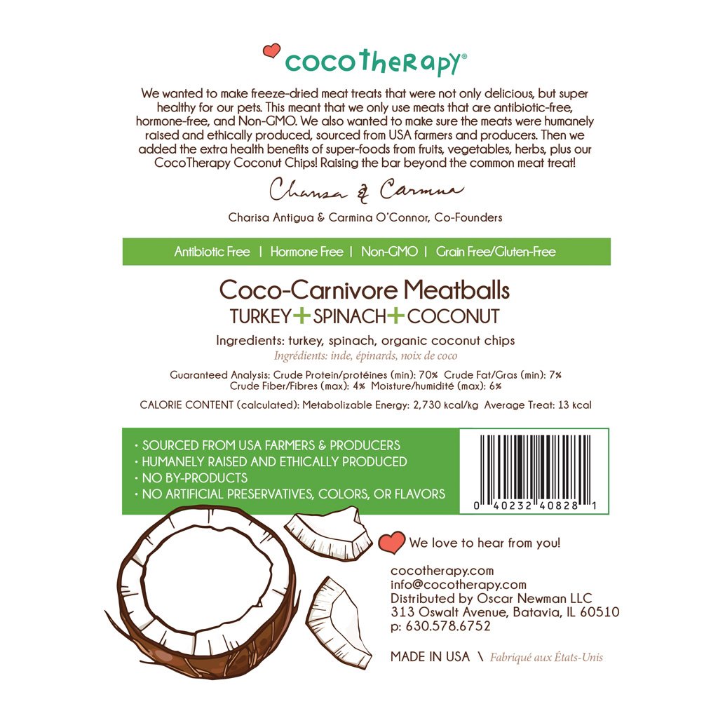 CocoTherapy Coco-Carnivore Meatballs
