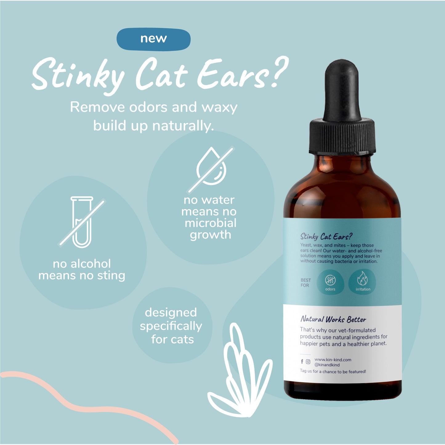 Kitty Ears (Leave-In Cat Ear Cleaner)
