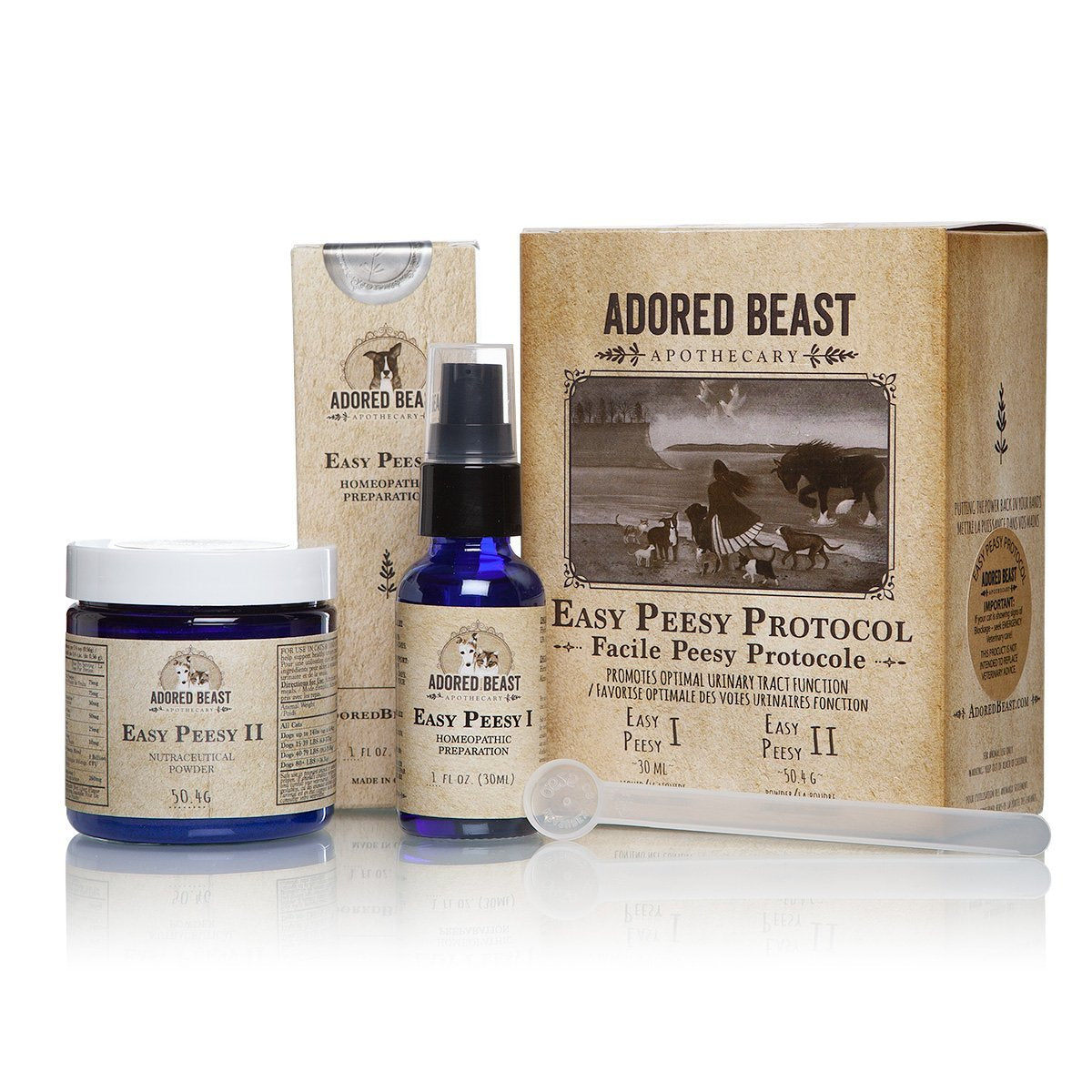 Adored Beast Apothecary Easy Peesy Protocol | Two Product Kit for Urinary Tract Function