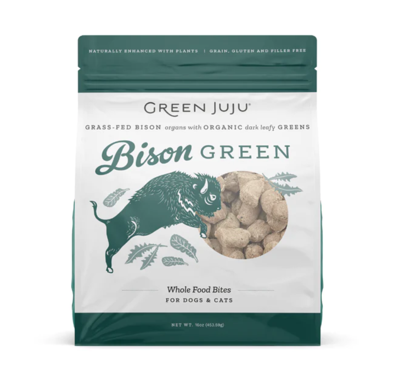 Green Juju Bison Green - Freeze Dried Bites