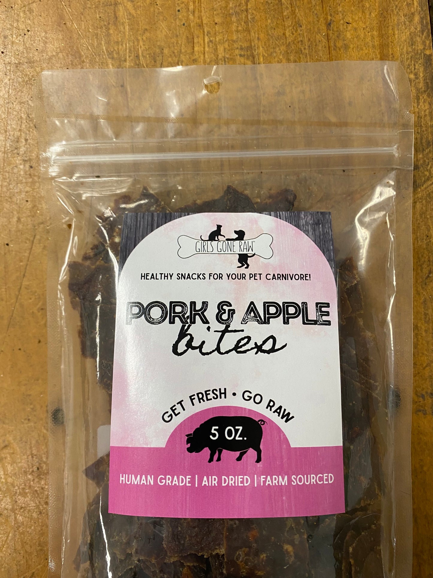 Girls Gone Raw | Pork & Apple Bites - 5oz