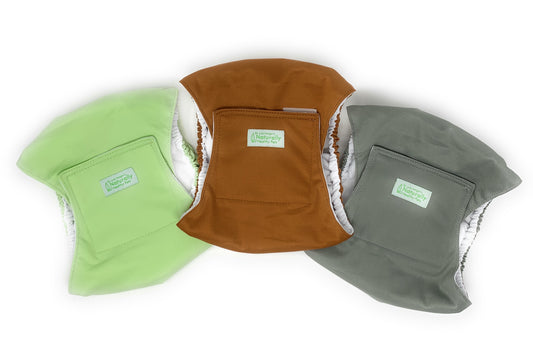 Male Diaper Wraps for Dogs (3 pack) Solid Color