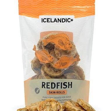 Icelandic+ Redfish Skin Rolls Dog Treat