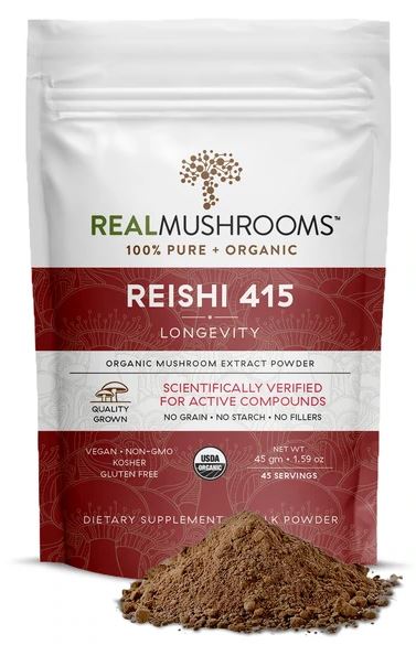 Real Mushrooms Organic Reishi Mushroom Powder – 45g