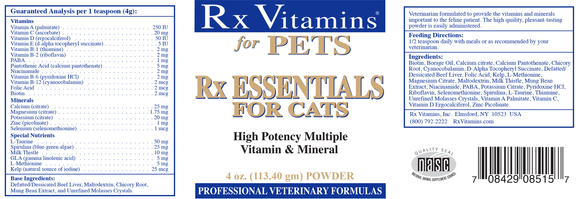 Rx Essentials Cat Dr. Judy Morgan s Naturally Healthy Pets