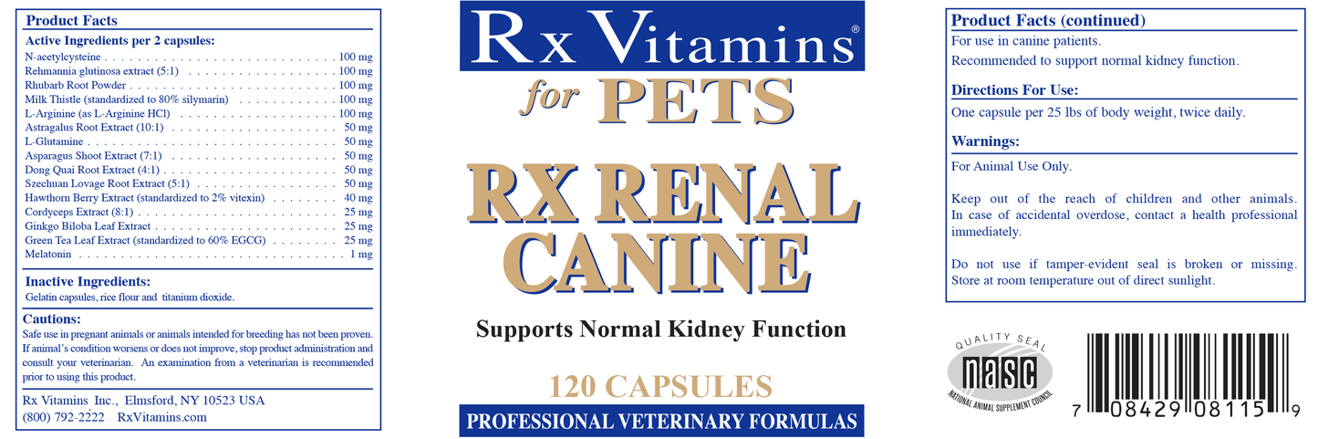 Rx Renal - Canine