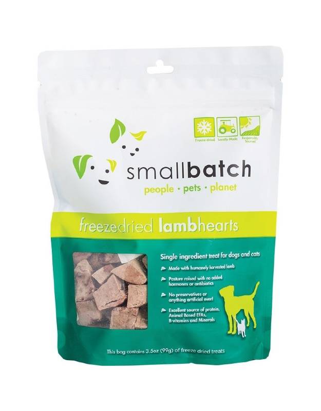 SmallBatch Lamb Hearts Freeze-Dried Treats