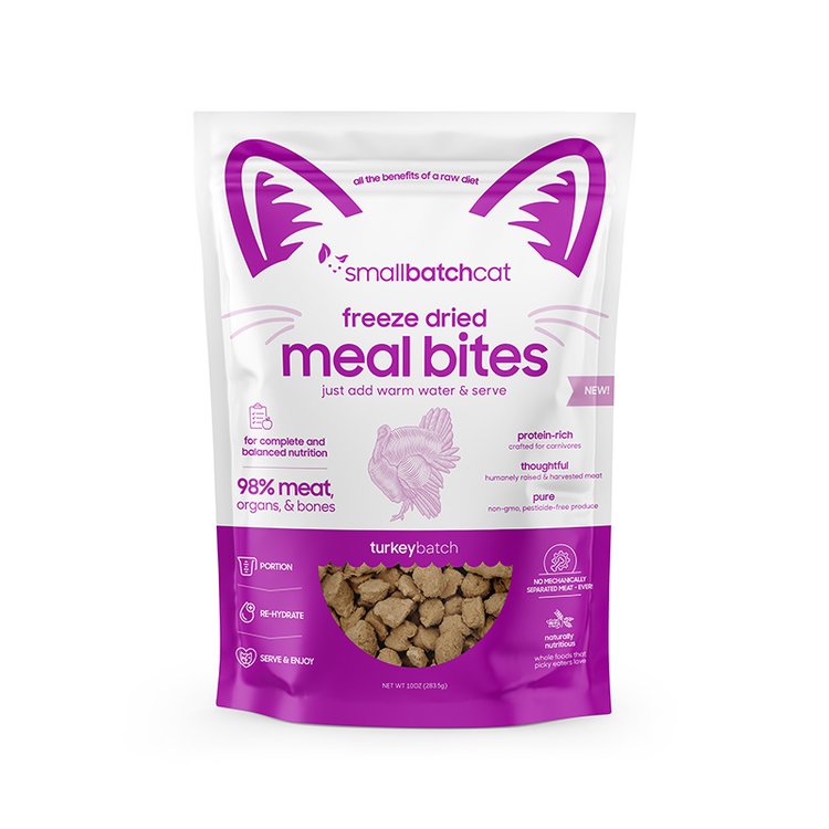 SmallBatch Freeze Dried Meal Bites for Cats 10oz