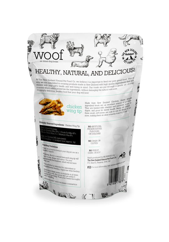 WOOF Chicken Wing Tip Treats