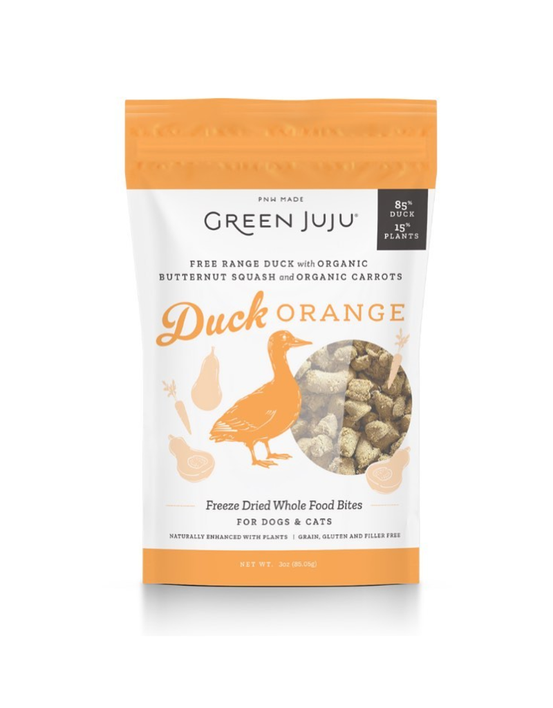 Green Juju Duck Orange - Freeze Dried Bites