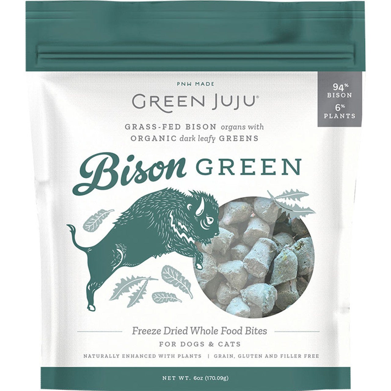 Green Juju Bison Green - Freeze Dried Bites