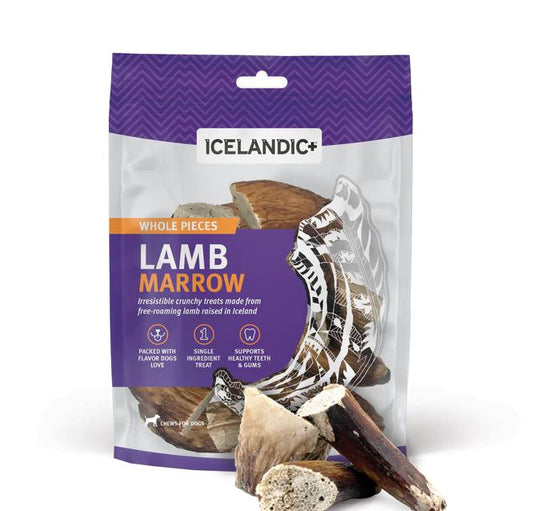 Icelandic+ Lamb Horn Marrow Whole Pieces Dog Treat | 4 oz