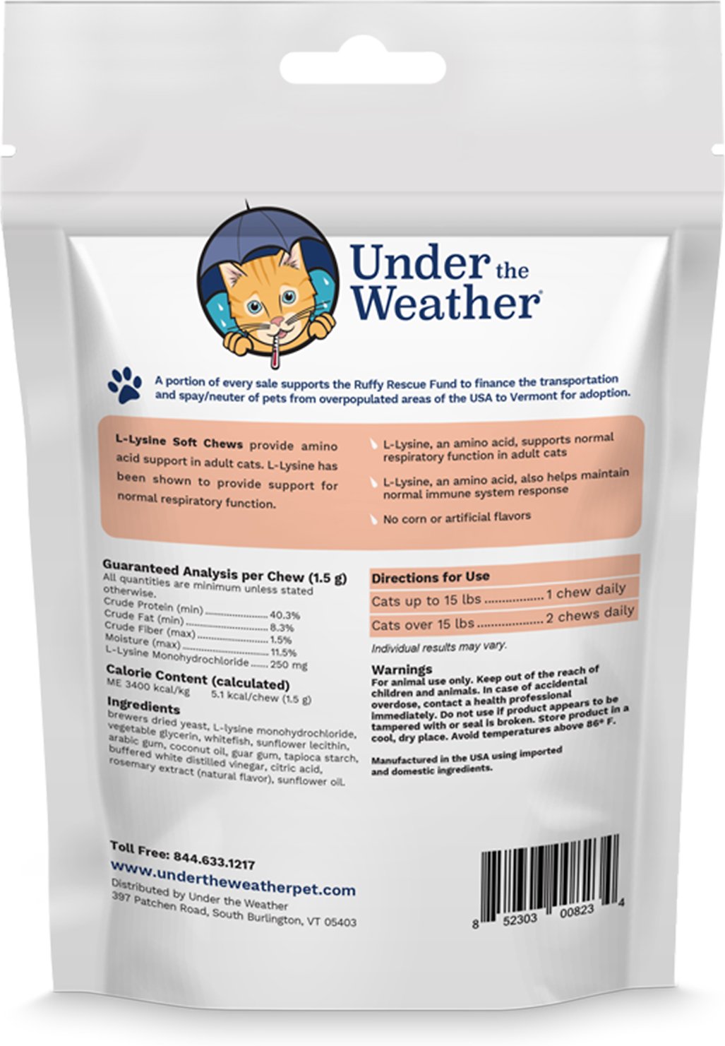 Under the Weather | L-Lysine Chews for Cats