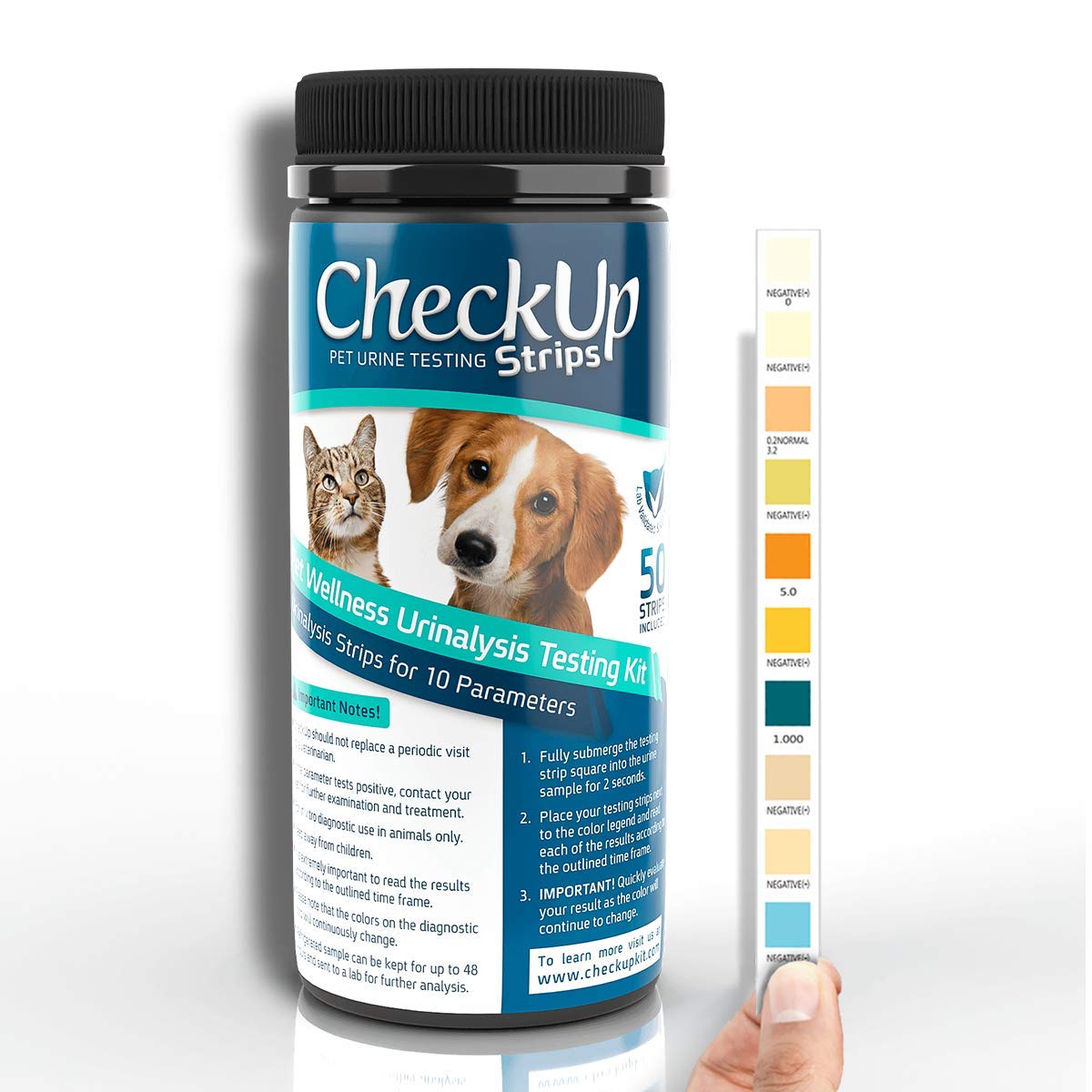 CheckUp | Pet Urine Testing Strips (50 Strips)